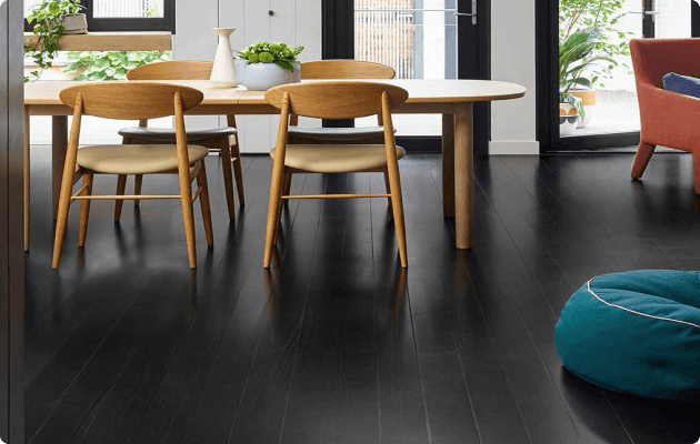 Black Timber Floors | Feast Watson Black Japan