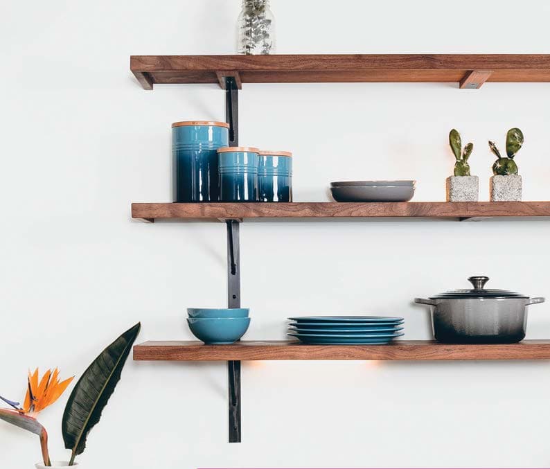 Contemporary Timber Shelves